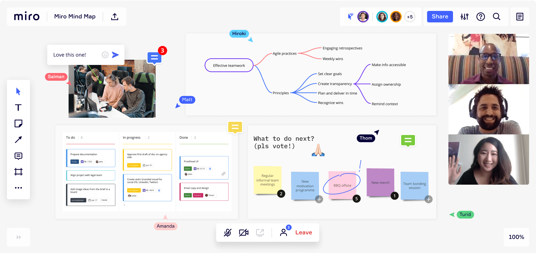 il software per le mappe mentali di Miro