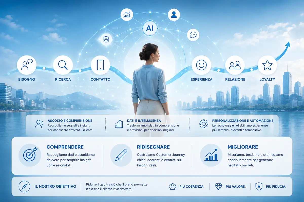 Reinventa la Customer Experience mettendo il Cliente al centro, con il supporto di dati e Intelligenza Artificiale